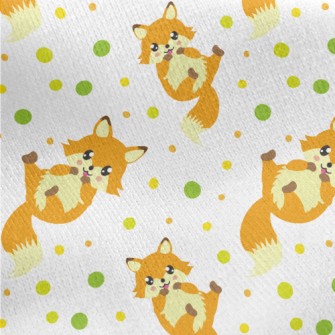 Fox With Sparkling Eyes Jersey Backed Fleece