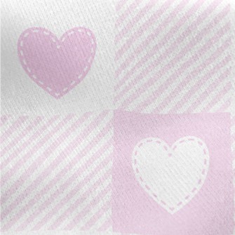 Valentine's Day Heart-shap Jersey Backed Fleece