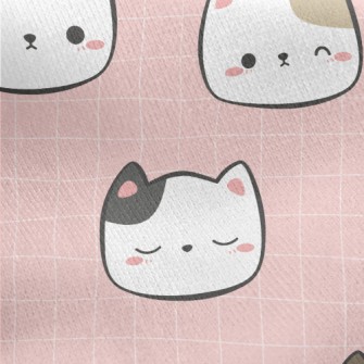 Soft And Cute Kitten Jersey Backed Fleece