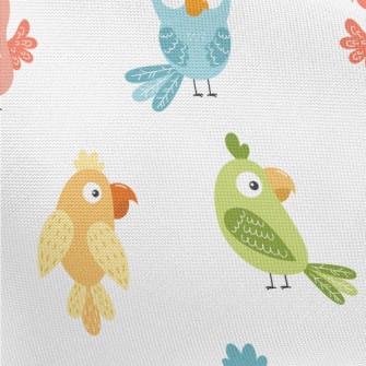 Colorful Parrot With Confused  Pongee