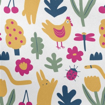 Lively And Cute Grassland Anim Pongee