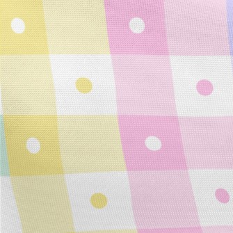 Simple Colorful Polka Dot Plai Pongee