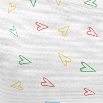 Simple Lines Of Colorful Love Pongee