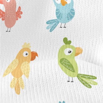 Colorful Parrot With Confused  Stretch Jersey