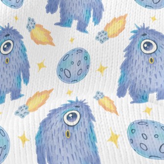 Flying Planets With Aliens Stretch Jersey