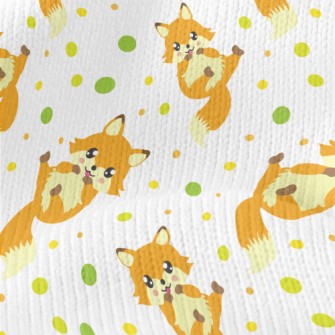 Fox With Sparkling Eyes Stretch Jersey