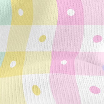 Simple Colorful Polka Dot Plai Stretch Jersey