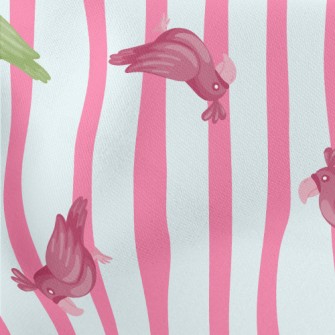 Exotic Bicolor Parrot Lightweight Cotton Poplin