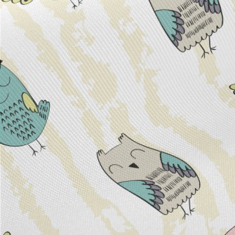 Simple Version Of Happy Owl Midweight Cotton Poplin