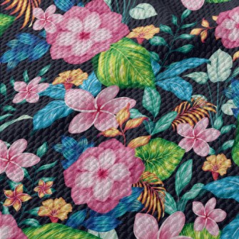 Gorgeous Flowers And Plants Birdseye Piqué