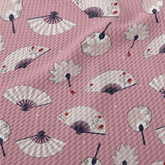 Ancient Style Beautiful Fan Birdseye Piqué