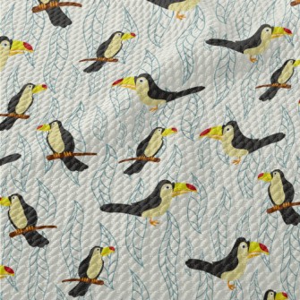 Cute And Dull Toucan Birdseye Piqué