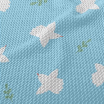 Dove Symbolizing Peace Birdseye Piqué