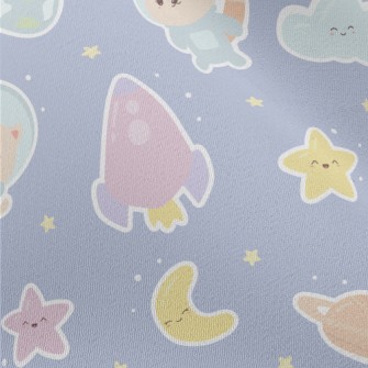 Cat Floating In The Universe Chiffon