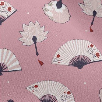 Ancient Style Beautiful Fan Chiffon