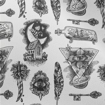 Weird And Serious Strange Patt Chiffon