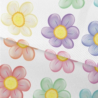 Brightly Colored Flowers Waterproof Oxford