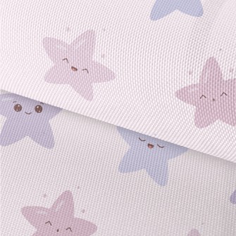 Cute And Bouncy Pink Stars Waterproof Oxford