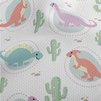 Cute And Lovely Dinosaur World Athletic Mesh Flat Back