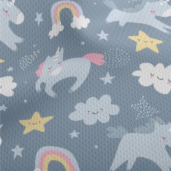 Simple And Cute Unicorn Univer Athletic Mesh Flat Back