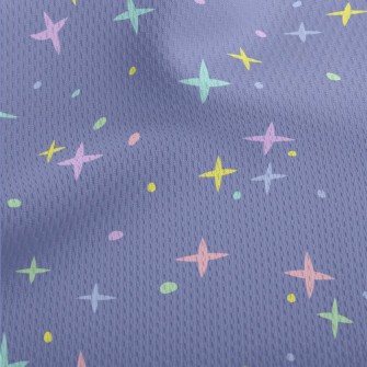 Simple Colorful Stars Athletic Mesh Flat Back