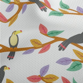 A Flock Of Cute Toucans Athletic Mesh Flat Back