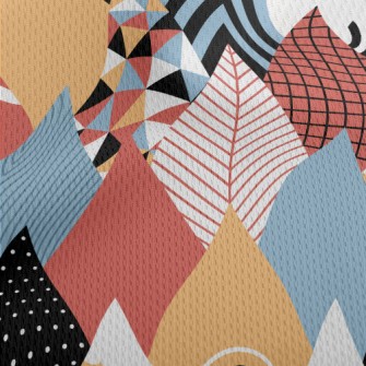 Weird Abstract Graphics Athletic Mesh Flat Back