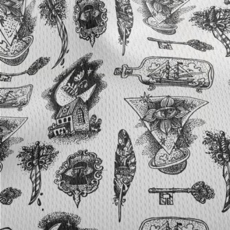 Weird And Serious Strange Patt Athletic Mesh Flat Back