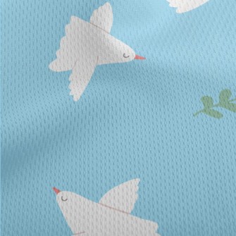 Dove Symbolizing Peace Athletic Mesh Flat Back