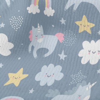 Simple And Cute Unicorn Univer Terry