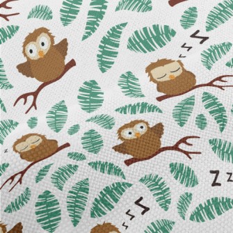 Cute And Clumsy Owls Performance Linen