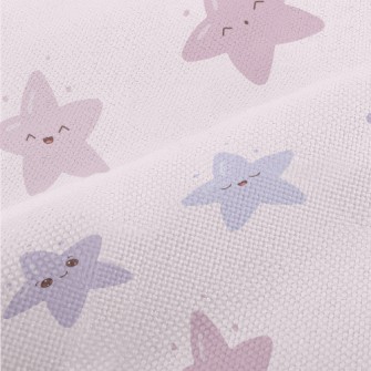 Cute And Bouncy Pink Stars Performance Linen