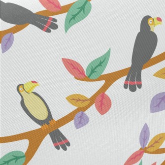 A Flock Of Cute Toucans Twill