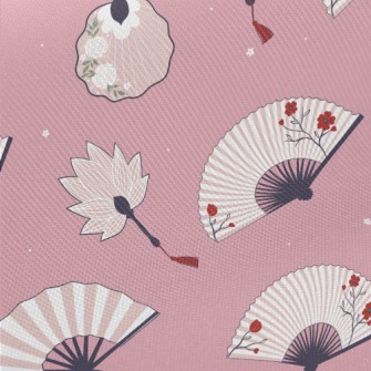 Ancient Style Beautiful Fan Twill