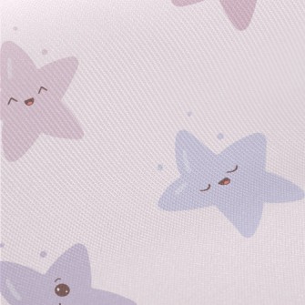Cute And Bouncy Pink Stars Twill
