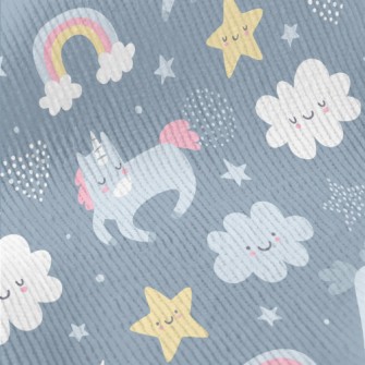 Simple And Cute Unicorn Univer Standard Corduroy