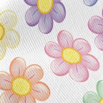 Brightly Colored Flowers Standard Corduroy