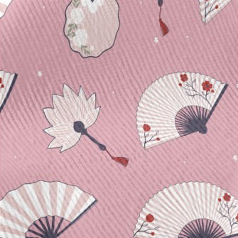 Ancient Style Beautiful Fan Standard Corduroy