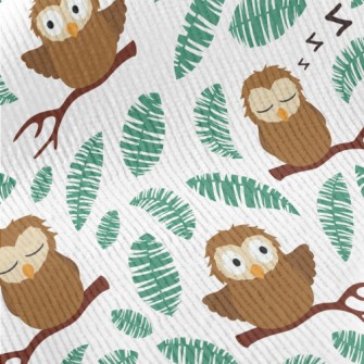 Cute And Clumsy Owls Standard Corduroy