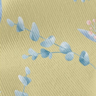 Hand Painted Watercolor Flower Standard Corduroy