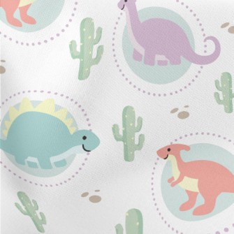 Cute And Lovely Dinosaur World Stretch Ponte