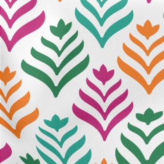 Colorful Geometric Pattern Stretch Ponte