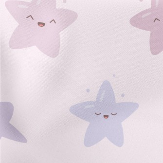 Cute And Bouncy Pink Stars Stretch Ponte