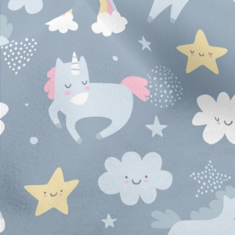 Simple And Cute Unicorn Univer Micro Fleece