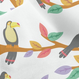 A Flock Of Cute Toucans Micro Fleece