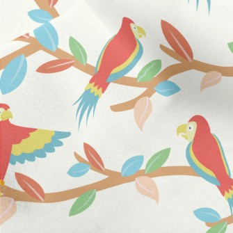 Beautiful And Cute Parrots Micro Fleece