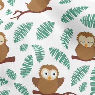 Cute And Clumsy Owls Micro Fleece