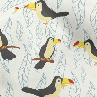 Cute And Dull Toucan Micro Fleece