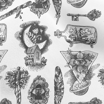 Weird And Serious Strange Patt Micro Fleece