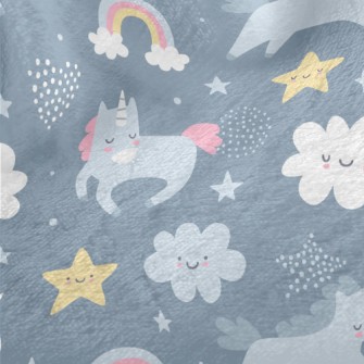 Simple And Cute Unicorn Univer Minky